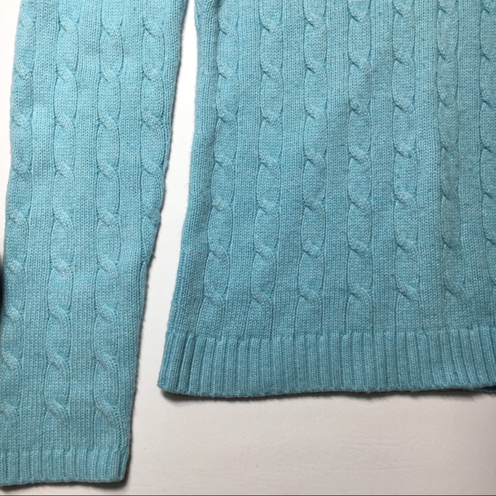 Loft Cable Net Ribbed Sweater with Rabbit Fur, szS - Picture 4 of 7